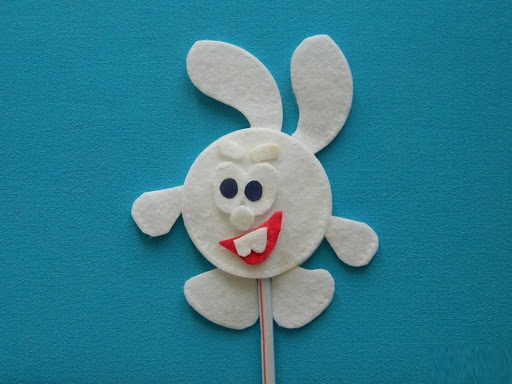 Applikationen aus Wattepads für Kinder zum Thema: Winter, Herbst, Blumen, Hase, Schneemann
