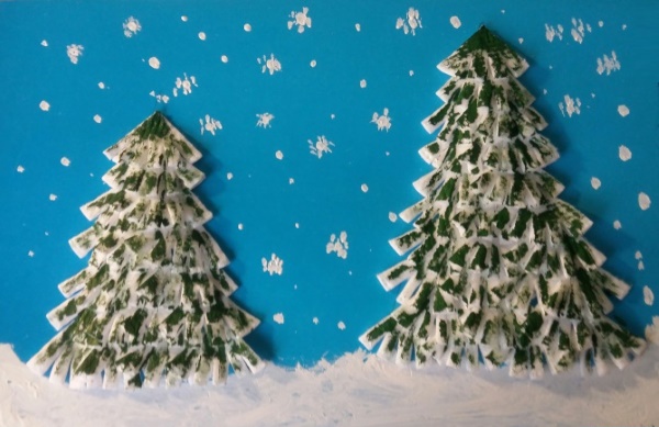 Applikationen aus Wattepads für Kinder zum Thema: Winter, Herbst, Blumen, Hase, Schneemann