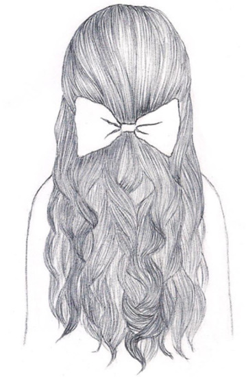 Wie man mit einem Bleistift ein Mädchen mit langen Haaren zeichnet. Schritt für Schritt zeichnen, ausmalen, Bilder