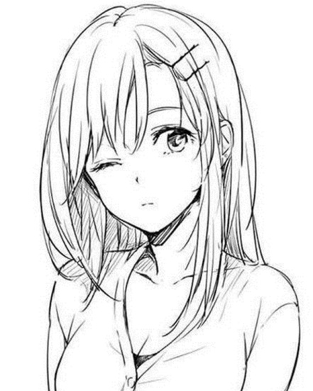 Wie man mit einem Bleistift ein Mädchen mit langen Haaren zeichnet. Schritt für Schritt zeichnen, ausmalen, Bilder