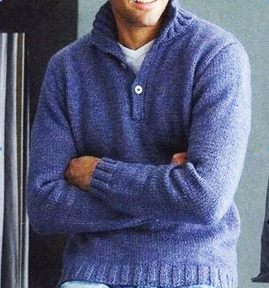 Herren Strickpullover. Muster mit Beschreibungen zum Stricken eines Pullovers für Anfänger. Video