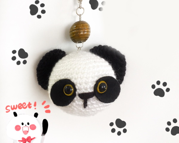 Panda häkeln. Anleitungen, Beschreibungen aus Plüschgarn, Gras, Velours für Anfänger