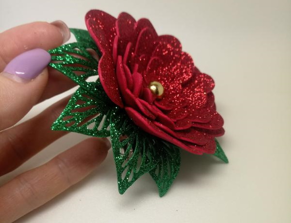 Creazioni fai da te con foamiran glitterato. Masterclass, modelli con modelli. Foto