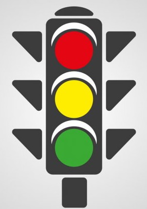 Ampelzeichnung für Kinder zum Ausmalen mit Bleistift, Malen mit Händen, Straße, Gesicht