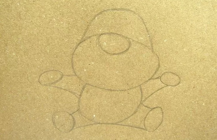 Zeichnungen eines Ferkels (Schweins) für Kinder Schritt für Schritt mit einem Bleistift