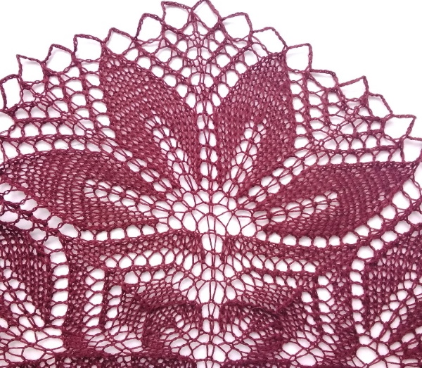 Gestrickter Haruni-Schal. Schnittmuster und Beschreibung für Anfänger, einfaches Modell mit doppelter Bordüre, Schnittmuster