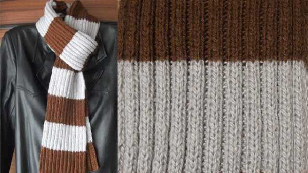Einen Herrenschal mit Stricknadeln zu stricken ist schnell und einfach. Schemata mit Fotos, Mustern