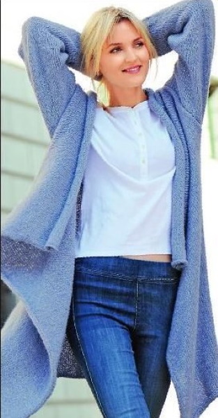Cardigan da donna, lavorato a maglia con ferri. Schemi con descrizioni, istruzioni per principianti