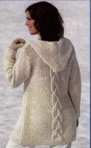 Cardigan da donna, lavorato a maglia con ferri. Schemi con descrizioni, istruzioni per principianti