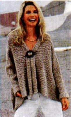 Cardigan da donna, lavorato a maglia con ferri. Schemi con descrizioni, istruzioni per principianti