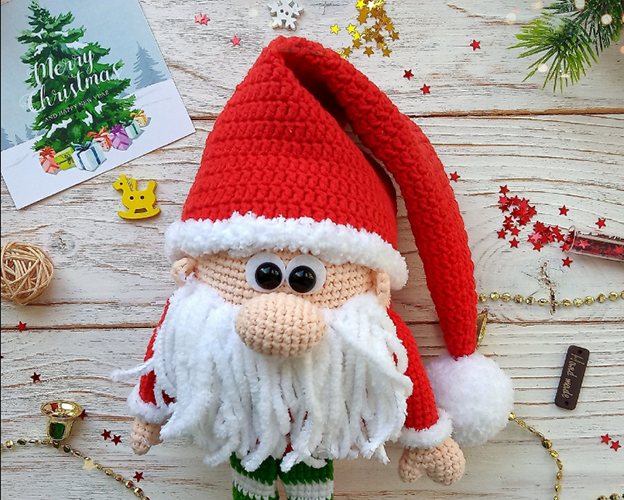 Gnomo all'uncinetto. Schemi e descrizioni, masterclass: Capodanno, Natale, fragola. Foto
