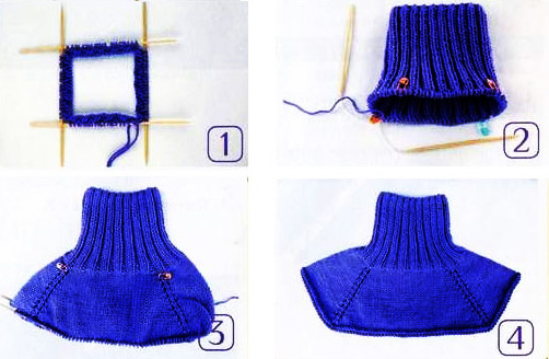 Gestrickter Kragen für einen Jungen: Diagramm mit Strickbeschreibung, Modelle, Video für Anfänger