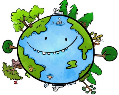 Zeichnung des Planeten Erde für Kinder mit Bleistift und Farben