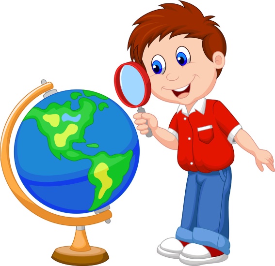 Zeichnung des Planeten Erde für Kinder mit Bleistift und Farben
