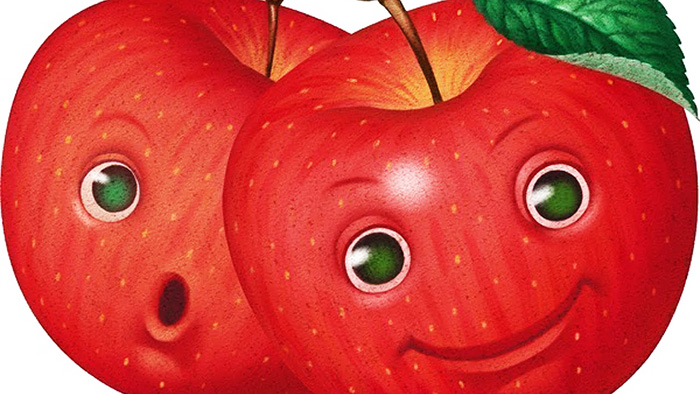 Apfel zeichnen für Kinder. Wie man Schritt für Schritt mit einem Bleistift in Schwarzweiß und Farbe zeichnet
