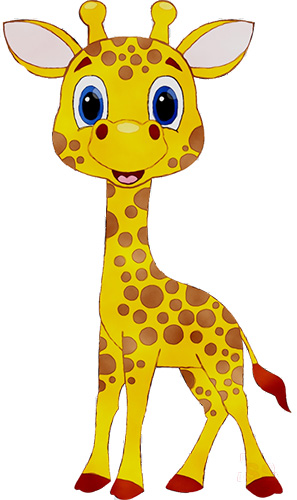 Giraffenzeichnung für Kinder mit Bleistift, schön für Anfänger