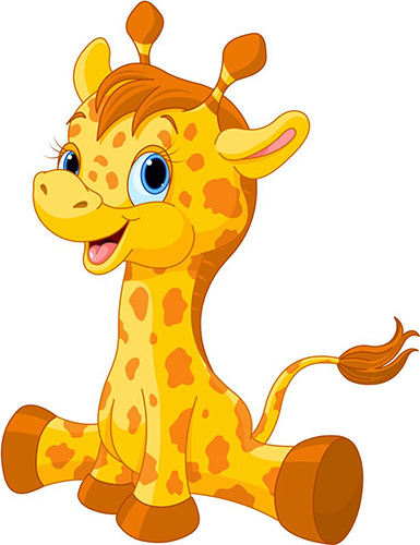 Giraffenzeichnung für Kinder mit Bleistift, schön für Anfänger