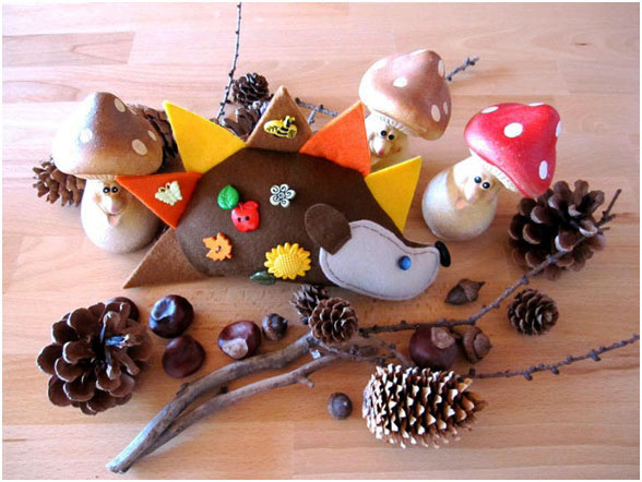 DIY-Igel aus Filz. Muster, Diagramme, Vorlagen, Schablonen