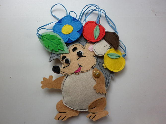 DIY-Igel aus Filz. Muster, Diagramme, Vorlagen, Schablonen