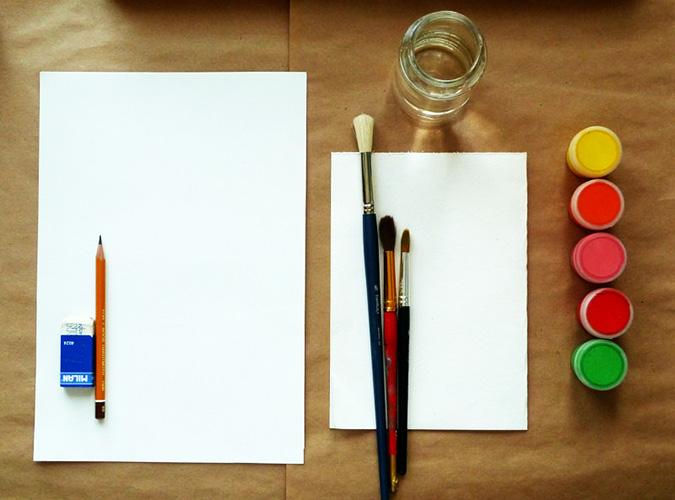 Einfache Gouache-Zeichenideen für Anfänger und Kinder