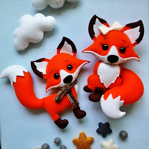DIY-Fuchs aus Filz. Muster, Vorlagen, Meisterklasse mit Fotos für Anfänger