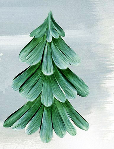 Winter mit Gouache Schritt für Schritt mit Kindern zeichnen für Anfänger. Video-Anleitung
