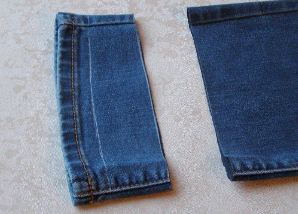 So kürzen Sie Jeans, ohne den Saum abzuschneiden, ohne Maschine, ohne Säumen, mit einem Gummiband