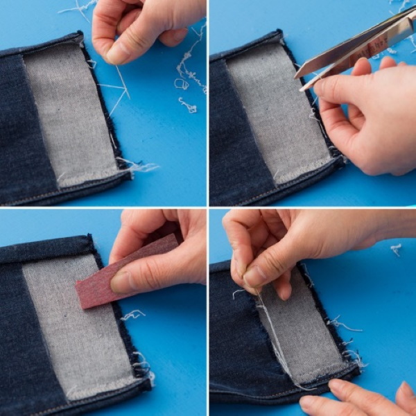 So kürzen Sie Jeans, ohne den Saum abzuschneiden, ohne Maschine, ohne Säumen, mit einem Gummiband