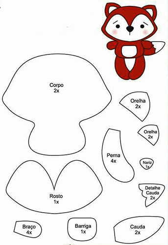 DIY-Filzbasteln für Kinder mit Mustern. Schemata