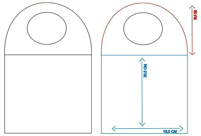 DIY-Filzbasteln für Kinder mit Mustern. Schemata
