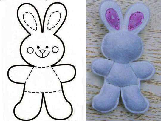 DIY-Filzbasteln für Kinder mit Mustern. Schemata