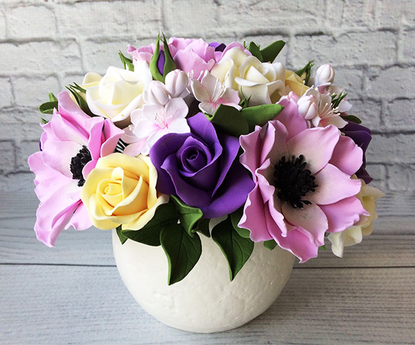 Blumen aus Polymer Clay mit eigenen Händen Schritt für Schritt mit Fotos für Anfänger