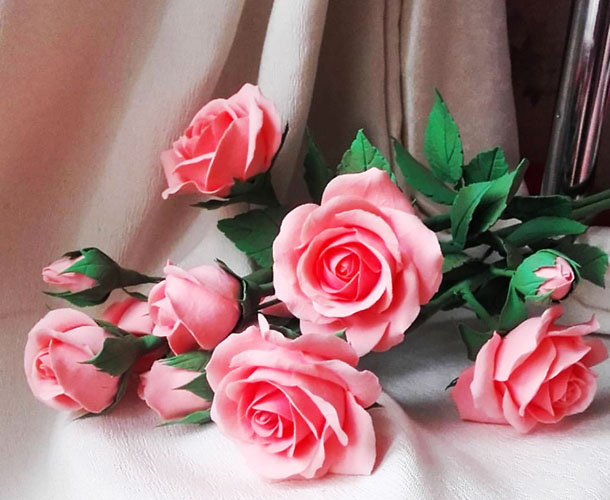 Blumen aus Polymer Clay mit eigenen Händen Schritt für Schritt mit Fotos für Anfänger