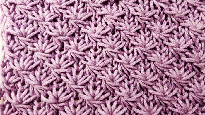 Strickmuster mit rechten und linken Maschen. Schnittmuster mit Beschreibungen für Decke, Schal, Mütze. Foto