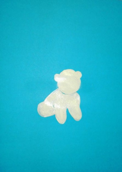 Eisbärzeichnung für Kinder mit Bleistift, Gouache, Farben