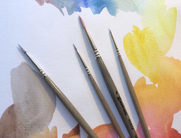 Regenbogenzeichnung für Kinder mit Aquarell, Bleistift, Gouache, Malvorlagen
