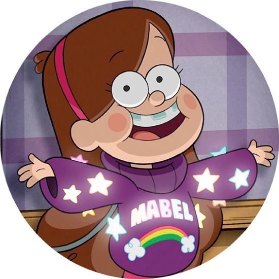 Bleistiftzeichnungen von Mabel aus Gravity Falls