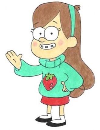 Bleistiftzeichnungen von Mabel aus Gravity Falls