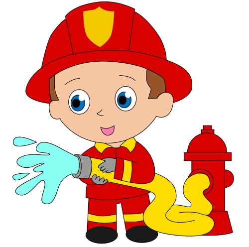 Zeichnungen zum Thema Feuer, zum Thema Brandschutz