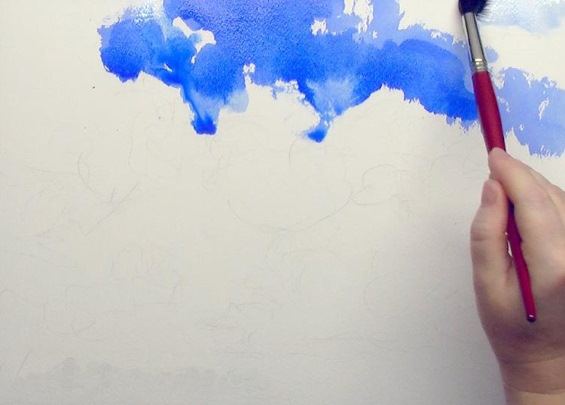 Zeichenunterricht für Kinder von 4-5 Jahren mit Bleistift, Farben
