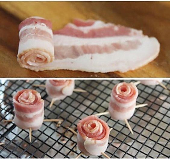 Wurststrauß zum Selbermachen für eine Frau. Foto