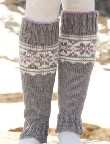 Beinwärmer mit Stricknadeln für Mädchen, Damen. Wie man strickt, Diagramm, Foto mit Beschreibung