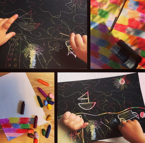 Scratchboard – eine Zeichentechnik für Kinder