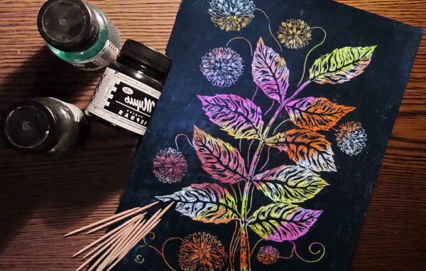 Scratchboard – eine Zeichentechnik für Kinder