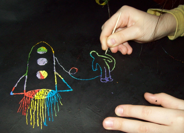 Scratchboard – eine Zeichentechnik für Kinder