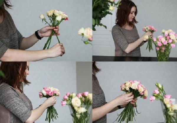 So machen Sie Schritt für Schritt einen Blumenstrauß mit Ihren eigenen Händen