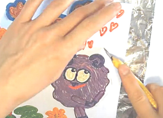 Wie man mit Kindern mit eigenen Händen Smeshariki aus Plastilin formt