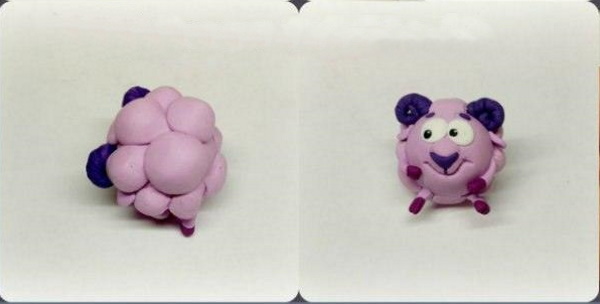 Wie man mit Kindern mit eigenen Händen Smeshariki aus Plastilin formt