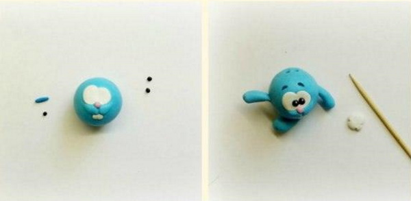 Wie man mit Kindern mit eigenen Händen Smeshariki aus Plastilin formt