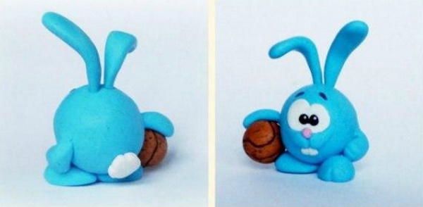 Wie man mit Kindern mit eigenen Händen Smeshariki aus Plastilin formt